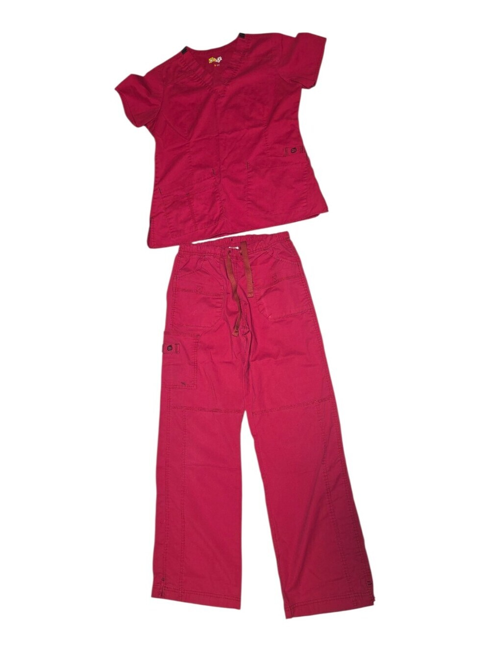 WonderWink WonderFlex Scrub Set Red Size Small